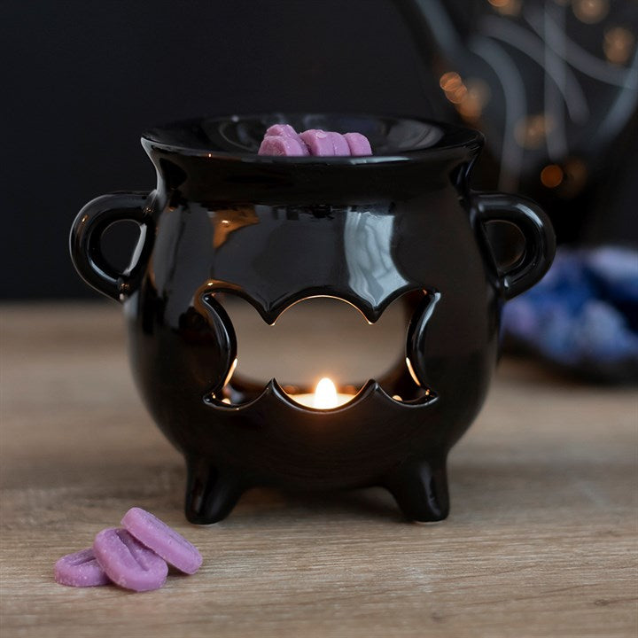 Triple Moon Cauldron Wax Warmer - CHARMED COVEN