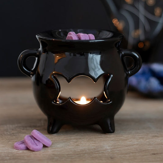 Triple Moon Cauldron Wax Warmer - CHARMED COVEN
