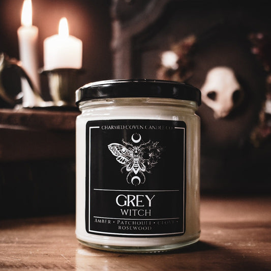 Grey Witch Candle - CHARMED COVEN